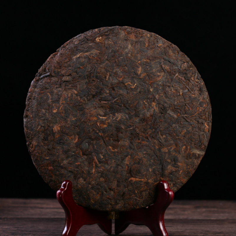 HelloYoung 357g Yunnan Menghai Pu'er Tea Le Xing Xiang Cakes Ripe Tea Cake Pu'er Aged Tea