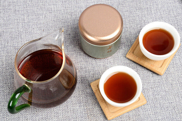 Yunnan Puerh Tea Fossil Glutinous Fragrance Broken Silver 100g Tin Cooked Tea