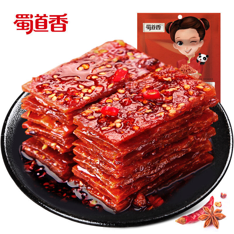 Pikantes getrocknetes Schweinefleisch 100g Pikante getrocknete Fleischsnacks Secondary image