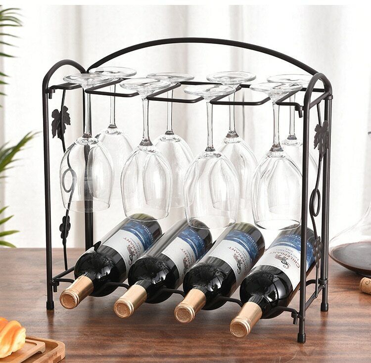 Creative Retro Wine Racks Multifunctional Kitchen Bar Decoration Bottle Holders