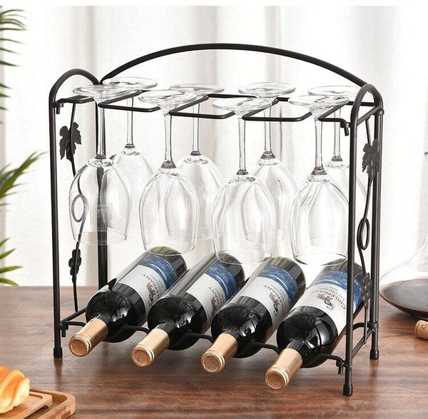 Creative Retro Wine Racks Multifunctional Kitchen Bar Decoration Bottle Holders
