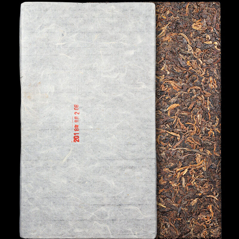 HelloYoung TeaYunnan Natural Cooked Pu-erh Black Tea 1000g Chinese Aged Pu-Erh Tea Gold Brick