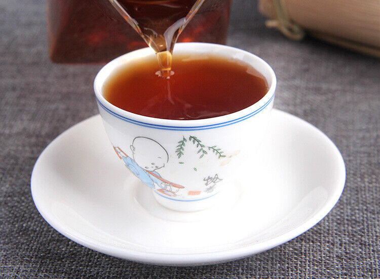 HelloYoung 500g Aged Old Banzhang Ancient Tree Tea Leaves Yunnan Pu'er Ripe Tea Column