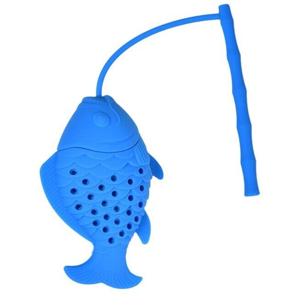 Handle Tea Infuser Fish Silicone Loose Leaf Tea Filter Strainer Diffuser TeaTool