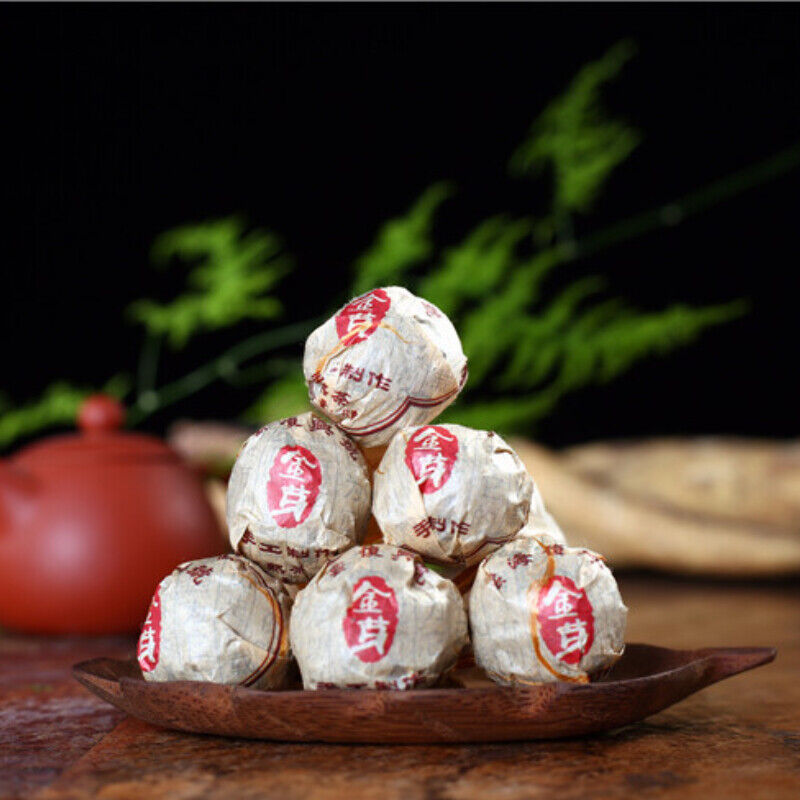 HelloYoung Pu-Erh Tuocha Big Leaf Species Pu'er Ripe Tea Fermented Pressed Black Tea 500g