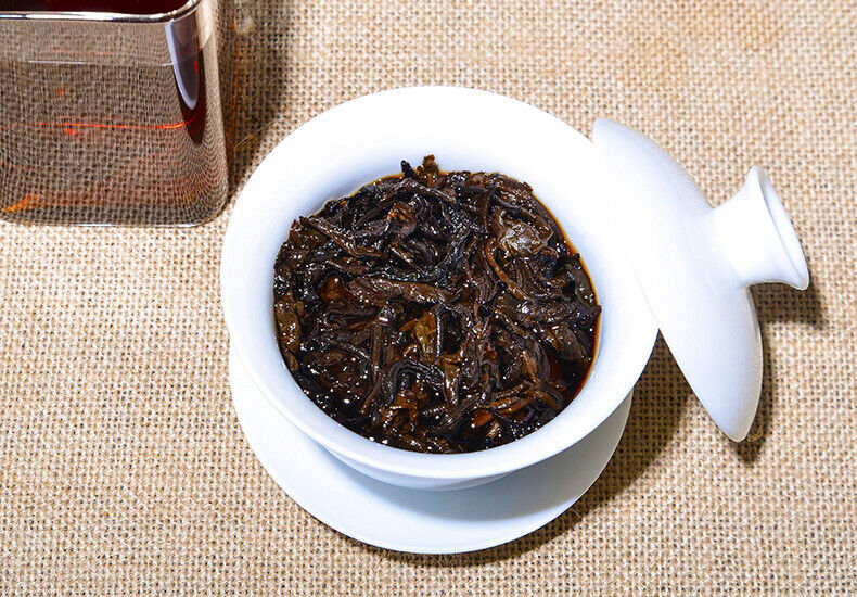 HelloYoung Pu'er Ripe Tea Cake Lao Banzhang Ripe Tea Cake Brown Mountain Ancient Tea Cake