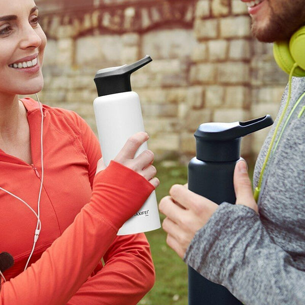 Vacuum Insulated Sport Water Bottle Stainless Steel Flask Jar Leak-proof Canteen