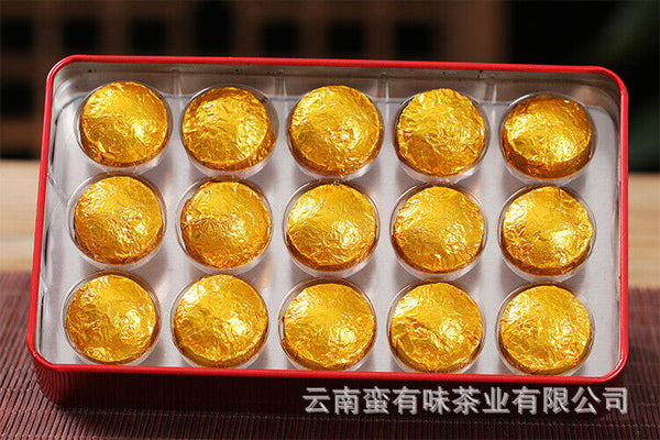 HelloYoung 70g Yunnan Pu'er tea leaves glutinous small tuocha ripe tea mini small tuocha