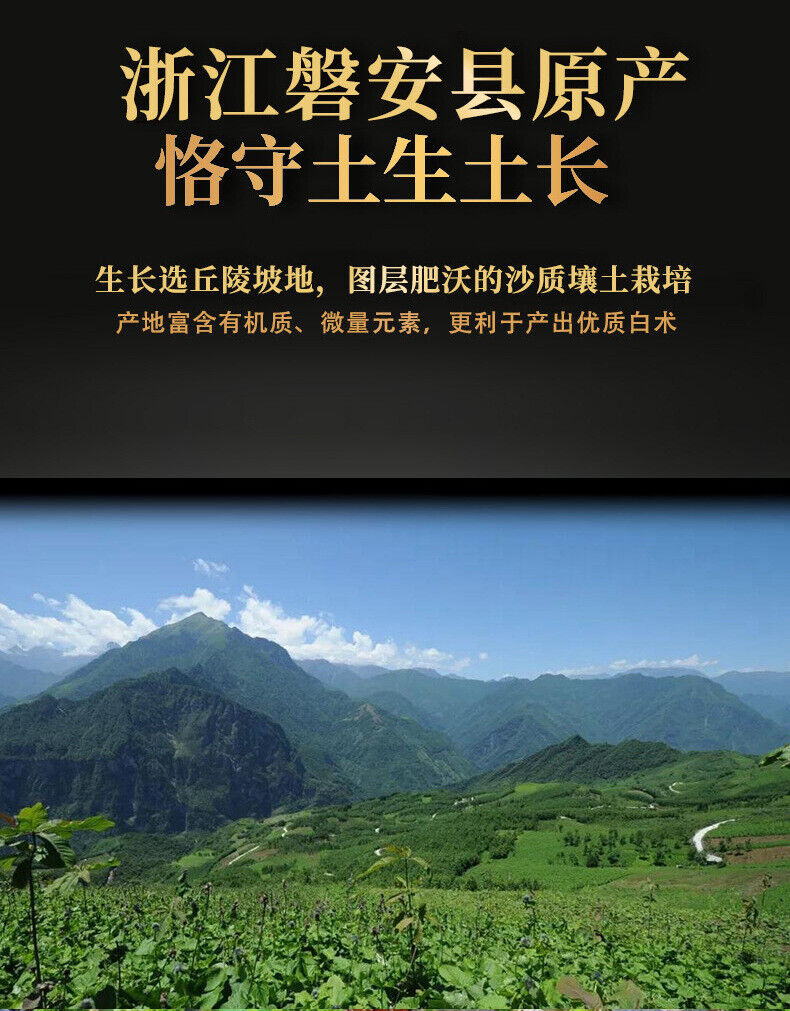 200g Atractylodes Powder Sulfur-free Chinese Herbs Freshly Ground Powder Bai Zhu