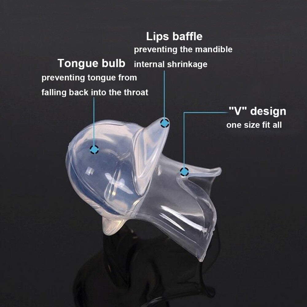 Silicone Anti Snoring Tongue Retaining Device Snore Sleep Solution Health Care
