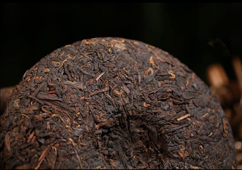 357g Yunnan Pu-erh Tea Puerh Ripe Tea Wishful Tea-cake Top Class Cooked Puer Tea