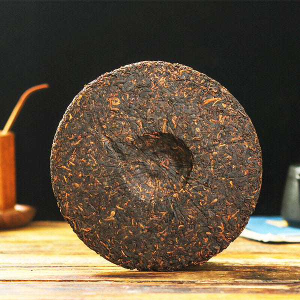 357g Yunnan Pu'er Tea Palace Tea Cake Menghai Mature Cake Old Tea Qizi Cake