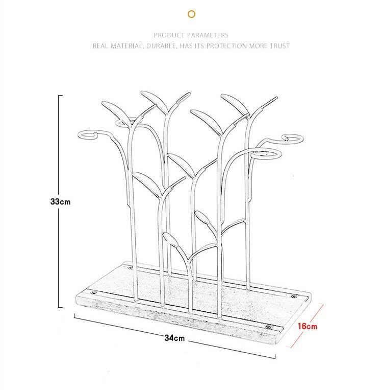 Iron Wine Bottle Holder Nordic Style Wine Rack Retro Shelf Bar Accessories Gift