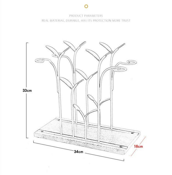 Iron Wine Bottle Holder Nordic Style Wine Rack Retro Shelf Bar Accessories Gift