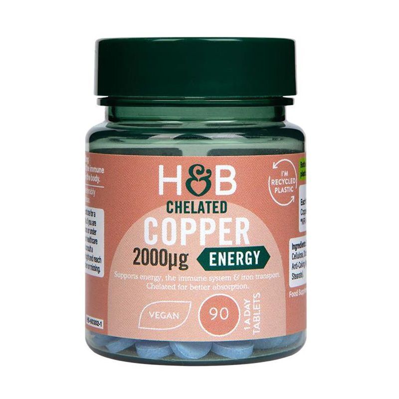HB Copper Supply Trace Element Supply Amino Acid Chelated Copper 2mg*90 Tablets Secondary image