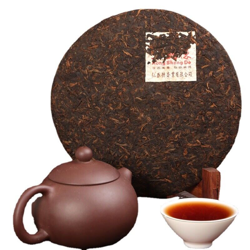 Old Ripe Tea Pu'er Tea Ripe Tea Menghai Old Ban Zhang Puerh Tea Cake 357g