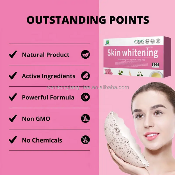 Anti-aging Effect Powerful Antioxidant Glutathiones Whitening Natural Tea 3g*30