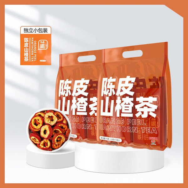 Tangerine Peel Hawthorn Tea Bags Digestive Support Heart Health Herbal Detox