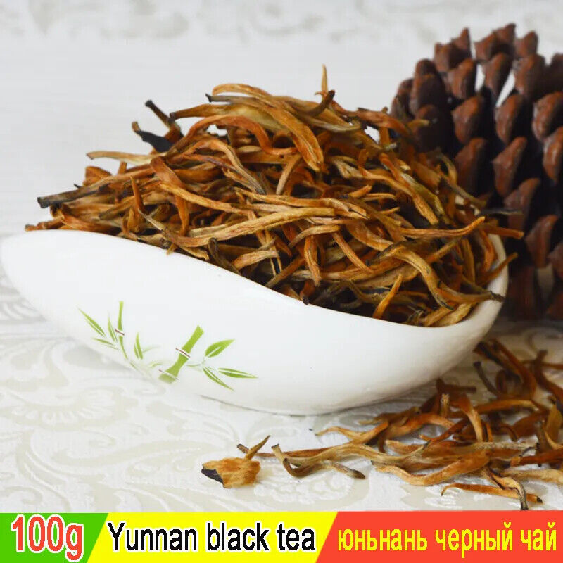 HelloYoung New Fengqing Dian Hong Famous Yunnan Black Tea, Organic Tea Dianhong 100g Main image