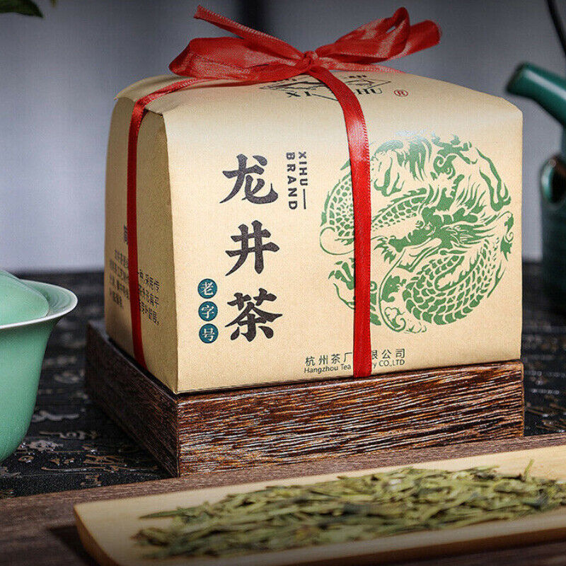 HelloYoung Chinese Yu Qian Xi Hu Longjing Tea Long Jing Spring Dragon Well Green Tea 200g