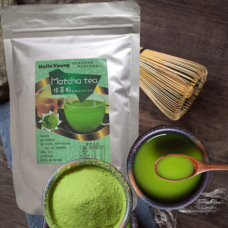 Matcha Green Tea Powder PureLattes Smoothies Baking Weight Loss Macha Powder Secondary image