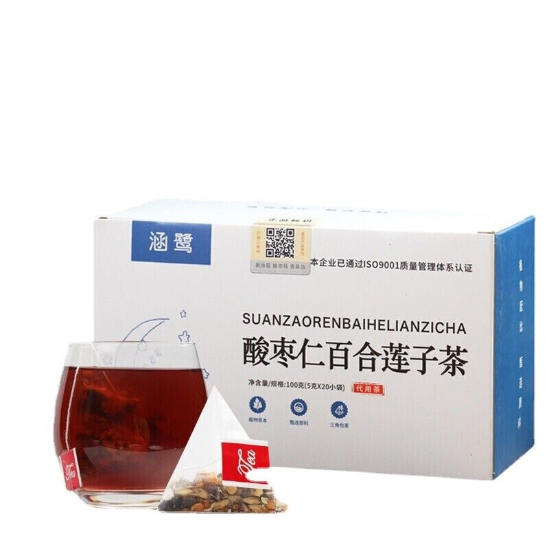 HelloYoung 100g Organic Jujube Seed Healthy Herbal Tea Lotus Tea Suanzaoren Lianzi Herb Tea Main image