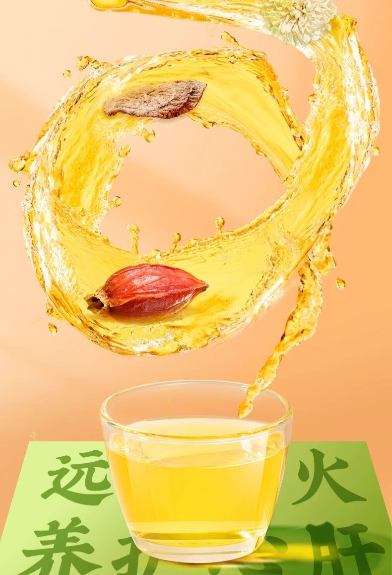 Luo Han Guo Chrysanthemum Cassia Goji Tea Bags Liver Cleanse Throat Lung Support