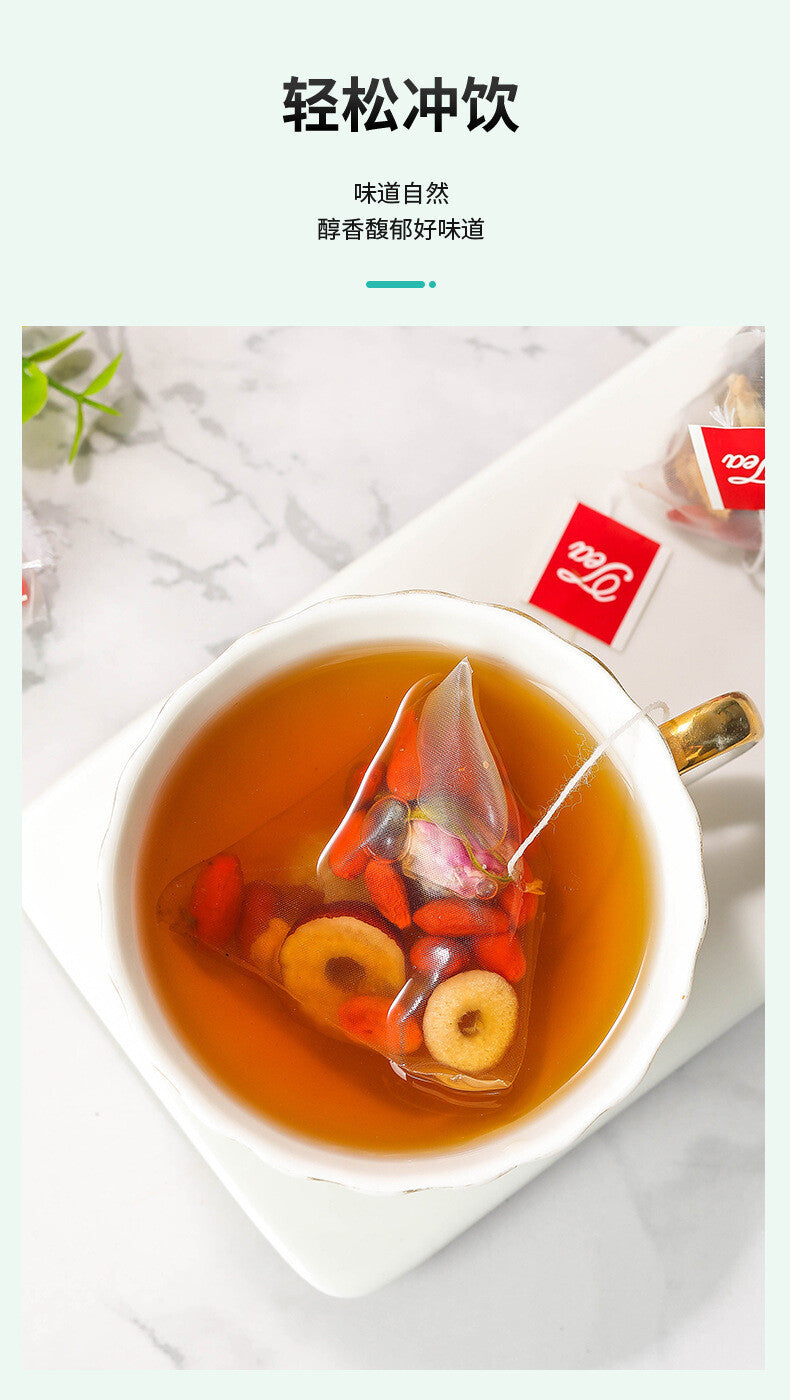 Black Sugar Ginger Date Tea 300g/30 Packs – Longan, Red Dates, Rose Tea
