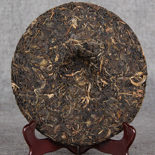 HelloYoung Puerh Green Tea Pu-Erh Tea Pressing Process Cha Pu'er Tea Cake Craft Tea 357g