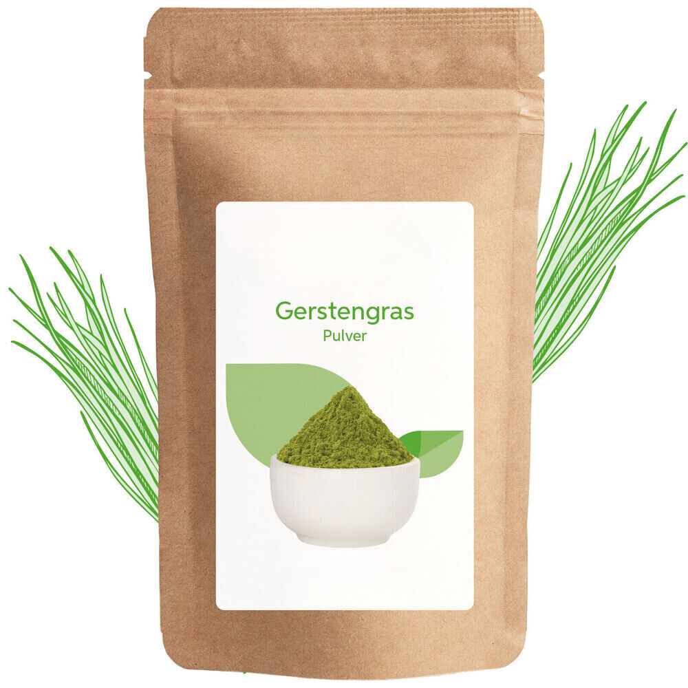 Organic Barley Grass Powder ground | German Barley Grass pure without additives Main image