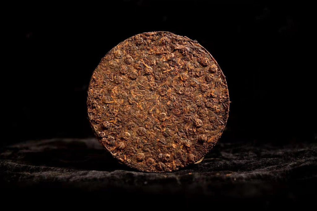 HelloYoung Yunnan Pu'er Tea Cake 357g Ripe Tea Banzhang Pu'er Tea Cake Ripe Puer Tea