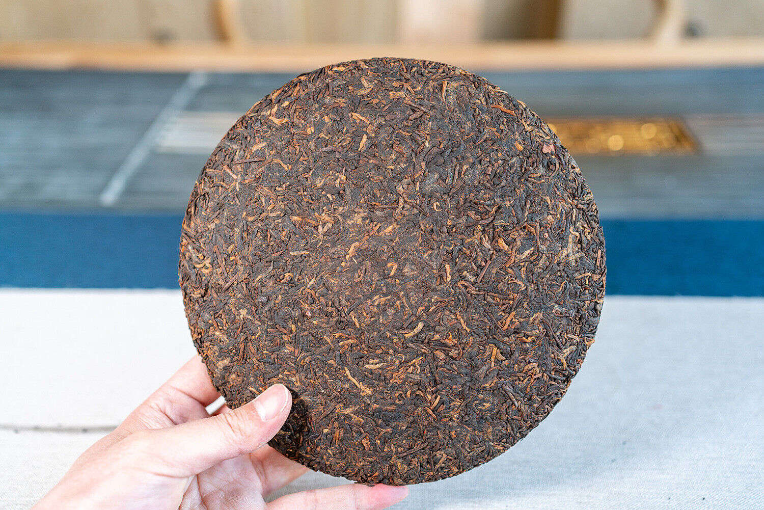 HelloYoung 357g Lao Ban Zhang Ripe Puerh Tea Yunnan Ancient Tree Aged Ripe Puerh Tea