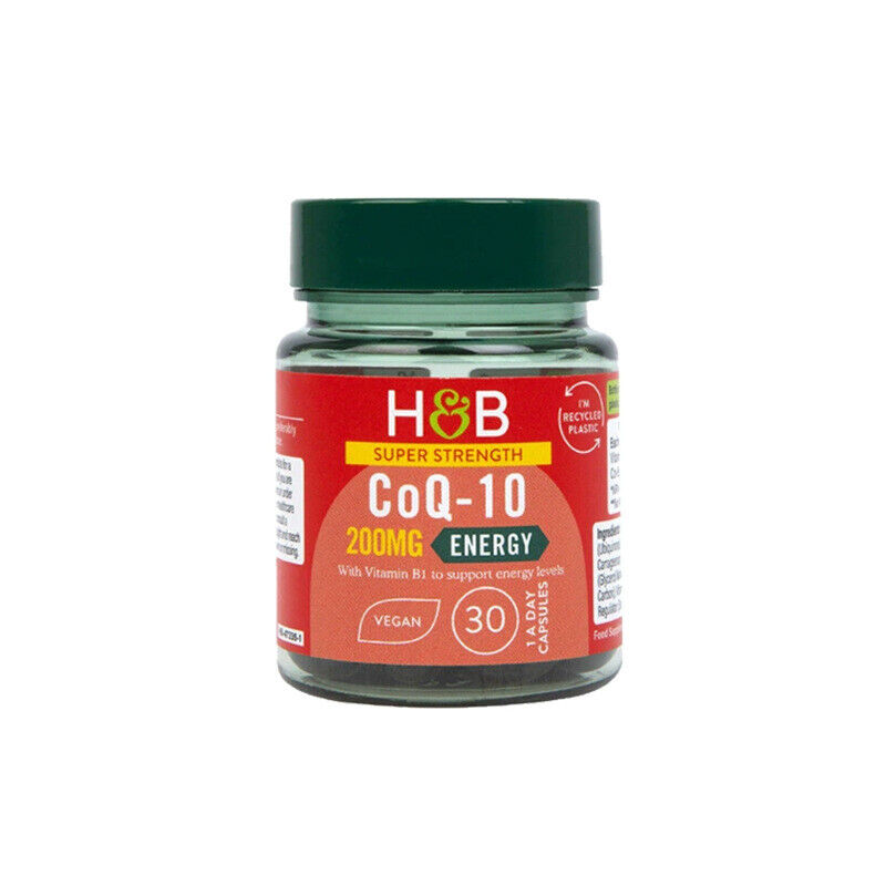 Holland Barrett HB Coenzyme Q10 Soft Capsules 200mg UK 30 Capsules Main image