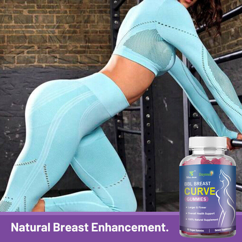 NATURAL BBL BREAST CURVE GUMMIES Breast Enhancement 60 capsules/bottle