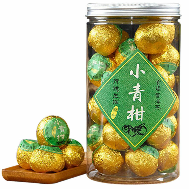 HelloYoung TeaOld Pu-erh Cooked Tea Diet Tea Puer Black Tea 250g Organic Small Orange Peel