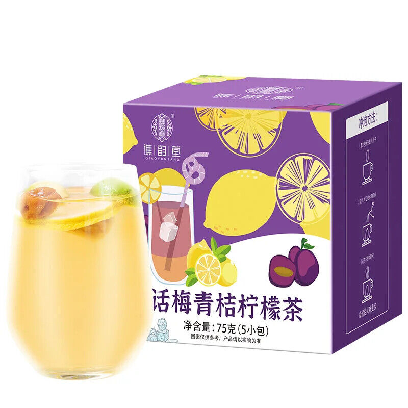 Preserved Plum Kumquat Lemon Tea Healthy Herb Tea Bag 75g/5 Bags Main image