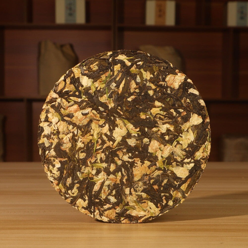 2024 Yunnan Jasmine Raw Pu-erh Tea Cake 100g Fragrant Floral Aroma