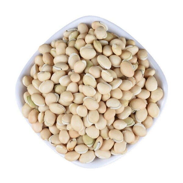 HelloYoung New White lentils Selected medicinal lentils Tonic herbs Stews 500g/1.1lb