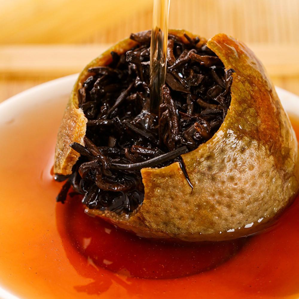 2014 100g Pu'er Healthy Tea  Imperial Ingredients New Hui Xiaojing Orange