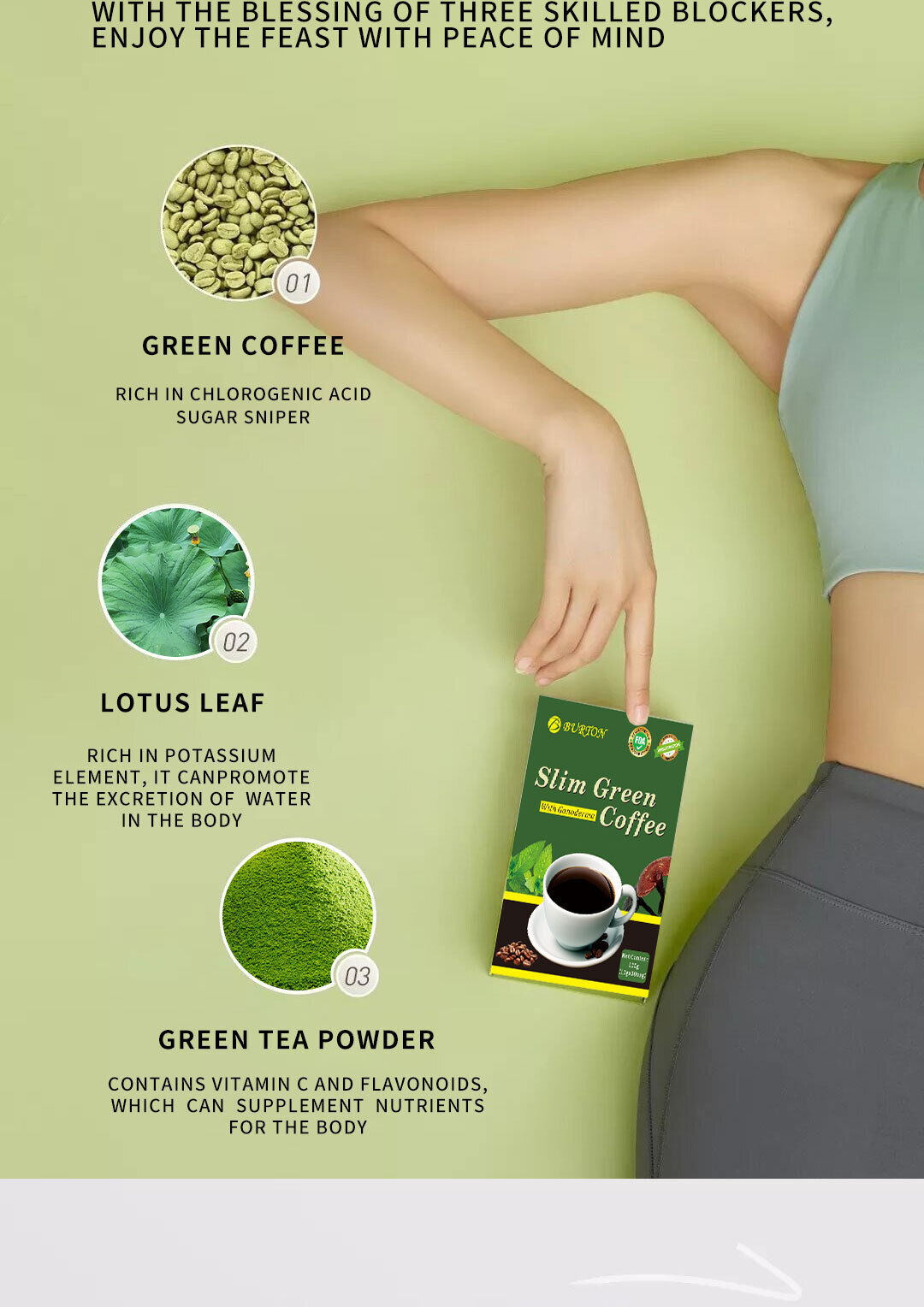 Slimming Green Coffee Fat Burn Instant Weight Loss Coffee 10g*20bags