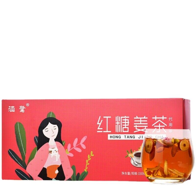 HelloYoung 150g Chinese Women's Health Herbal Tea Brown Sugar Ginger Tea Hongtang Jiangcha Main image