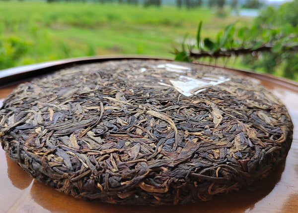 HelloYoung Pu'er Old Raw Tea Menghai Seven Cakes Yunnan Gedeng Yiwu Aged Old Raw Cake