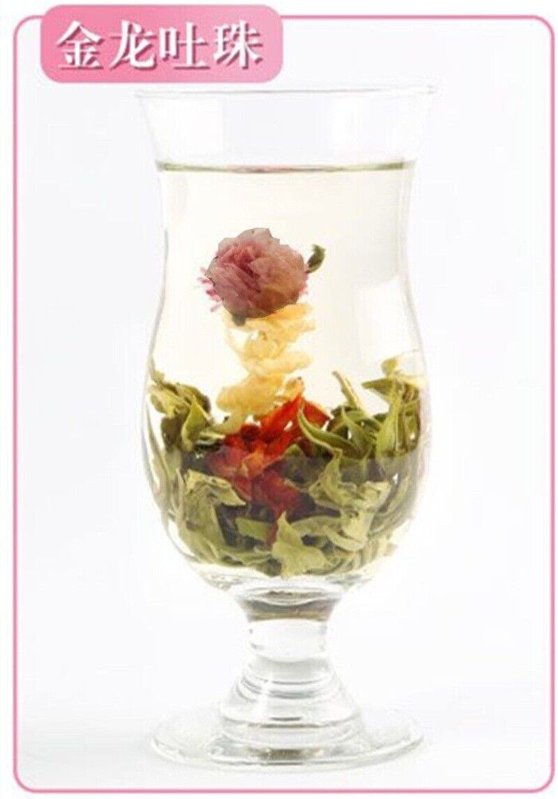 Blooming Tea Silver Needle Globe Amaranth Lily Flower Bloomin Tea Ball 20pcs Main image