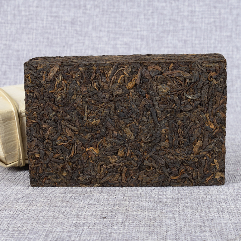 Pu'er Tea Bamboo Shoot Shell Packing Health Care 250g/8.8oz Premium Ripe Brick