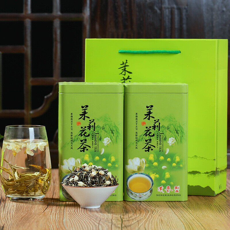 HelloYoung Aromatic Drink 250g-500g Premium BulkJasmine Tea Canned Jasmine Gift Flower Tea