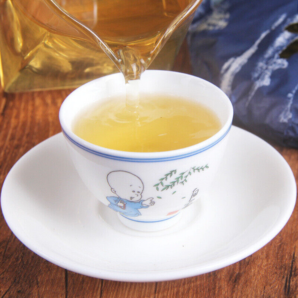 HelloYoung 357g Green Tea Yunnan Pu'er Tea Cha Tea Cake Menghai Bada Mountain Arbor Tea