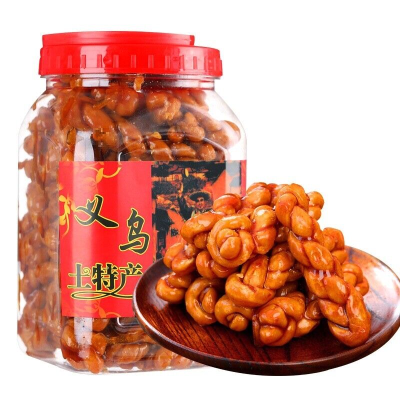 Yiwu Red Sugar Twisted Donut Black Sesame Snack Traditional Treats Secondary image