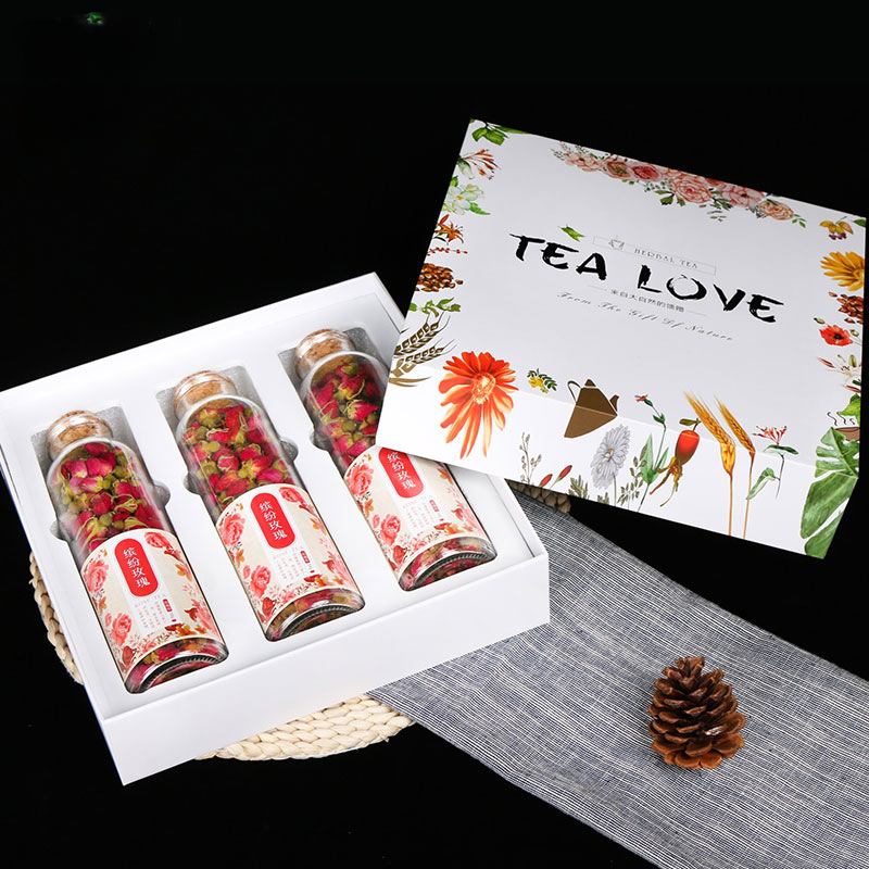 HelloYoung 150G Rose tea, osmanthus box, flower fruit tea, gift box, flower tea
