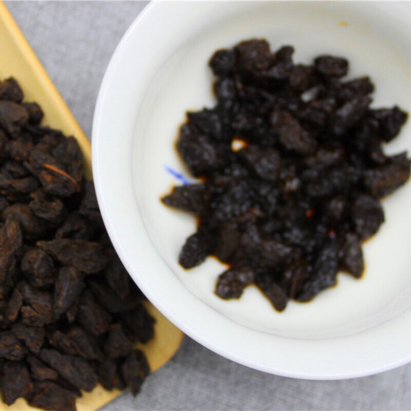 HelloYoung Yunnan Pu'er Tea 500g Cloth Bag Tea Fossil Menghai Ripe Tea Pu'er