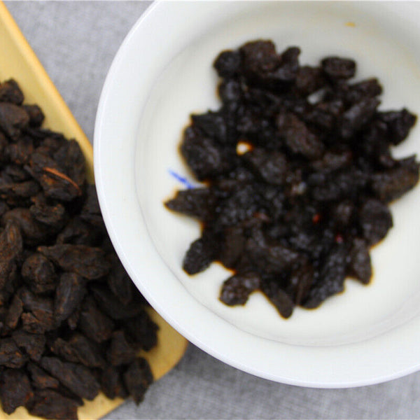 HelloYoung Yunnan Pu'er Tea 500g Cloth Bag Tea Fossil Menghai Ripe Tea Pu'er
